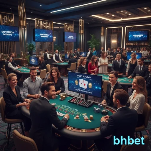 Ilustração de Explore a Diversão em Jogos ao Vivo na bhbet